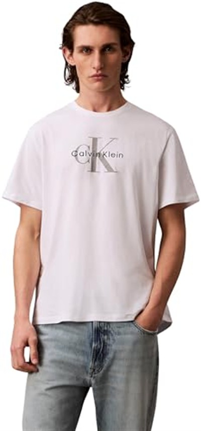 Calvin Klein Erkek Kısa Kollu Shirt Ss Hero Monologo Tee 20s