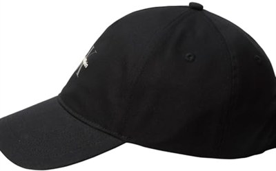 Calvin Klein Erkek Mono Logo Panel Pamuklu Şapka, Siyah (Siyah), Tek Beden, siyah siyah), One Size