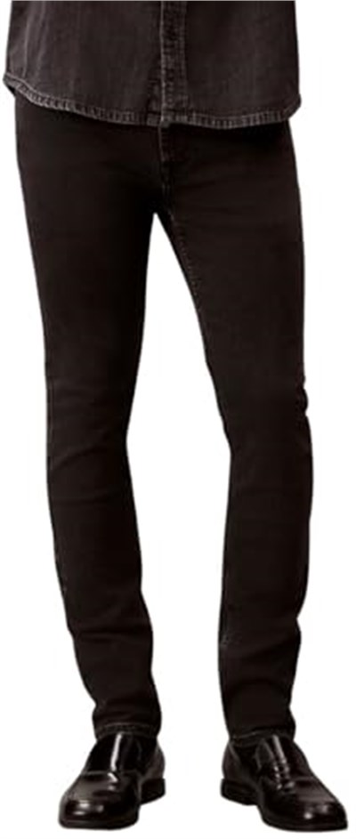 Calvin Klein Erkek Skinny CK Essential Black Jean R Jeans