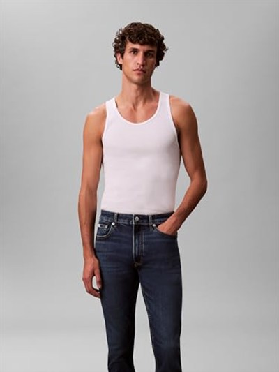 Calvin Klein Erkek Skinny Oil Slick Jean Regen Jeans