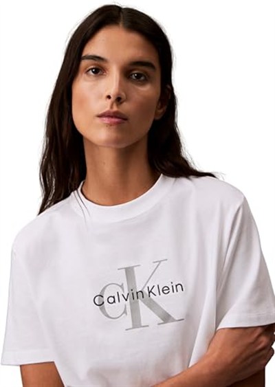Calvin Klein HERO SS CLASSIC MONOLOGO CNECK T Tişört Kadın
