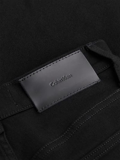 Calvin Klein HIGH RISE BARREL INFINITE BLACK Kot Pantolon Kadın