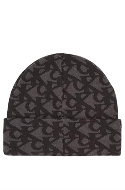 Calvin Klein Jeans Erkek Şapka AOP Beanie, Siyah, Tek Beden