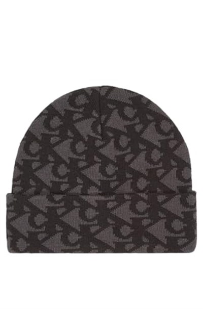 Calvin Klein Jeans Erkek Şapka AOP Beanie, Siyah, Tek Beden