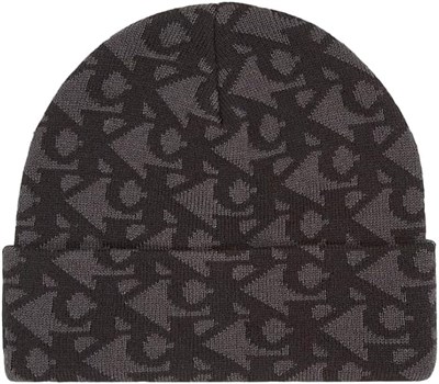 Calvin Klein Jeans Erkek Şapka AOP Beanie, Siyah, Tek Beden