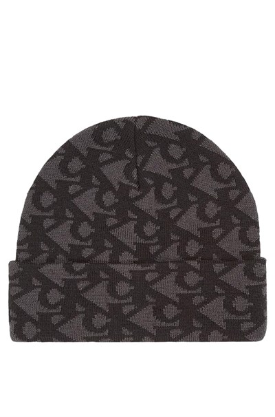 Calvin Klein Jeans Erkek Şapka AOP Beanie, Siyah, Tek Beden