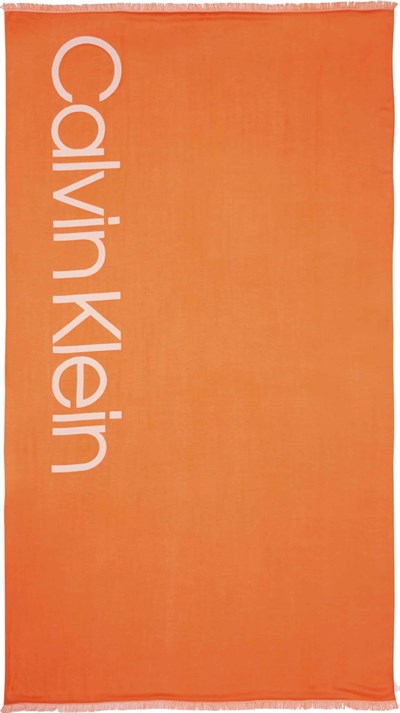 Calvin Klein Logo Vivian Scarf 100X200 Kadın Şal/Atki, Turuncu, 41