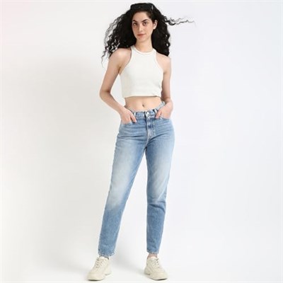 Calvin Klein MOM JEAN Kot Pantolon Kadın
