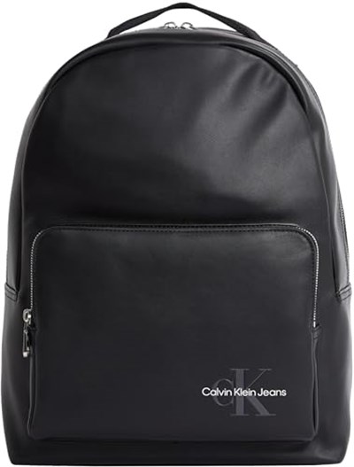 Calvin Klein MONO LOGO BACKPACK 40 Erkek Sırt Çantası, Siyah, Tek Beden