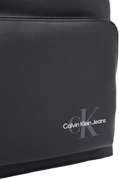 Calvin Klein MONO LOGO BACKPACK 40 Erkek Sırt Çantası, Siyah, Tek Beden