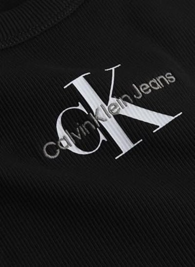 Calvin Klein MONOLOGO RIB TANK TOP Tişört Kadın