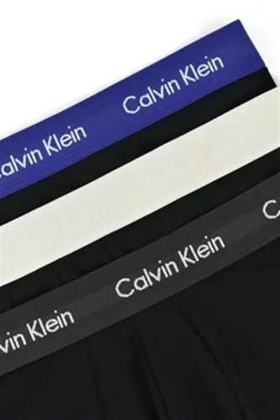 Calvin Klein Paket 3 Boxer Erkek Tripack CK Ürün UU2664G Low Rise Trunk, H4X B.ptm Gry, spc blu, vprs Gry WBS, S, H4x B.ptm Gry, Spc Blu, Vprs Gry Wbs, S