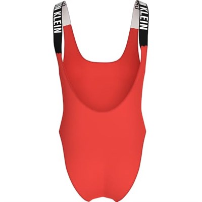 Calvin Klein SCOOP BACK ONE PIECE Mayo Kadın
