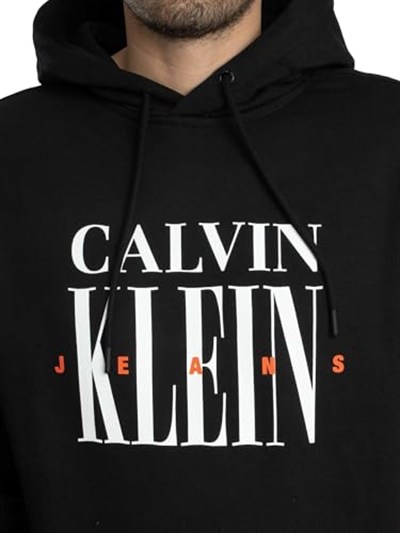 Calvin Klein SERIF FONT GRAPHIC HOODIE Sweatshirt Erkek