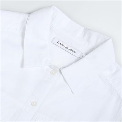 Calvin Klein SLEEVELESS COTTON SHIRT DRESS Elbise Kadın