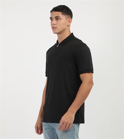 Calvin Klein SMOOTH COTTON WELT ZIP POLO Polo T-shirt Erkek