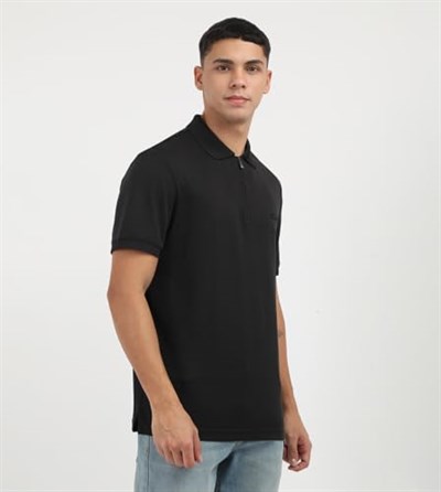 Calvin Klein SMOOTH COTTON WELT ZIP POLO Polo T-shirt Erkek