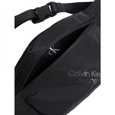 Calvin Klein Sport Essentials Waistbag40 Aop Erkek Çanta, Siyah, Tek Beden