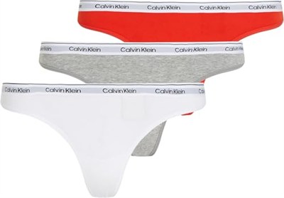 Calvin Klein THONG 3PK Tanga Kadın