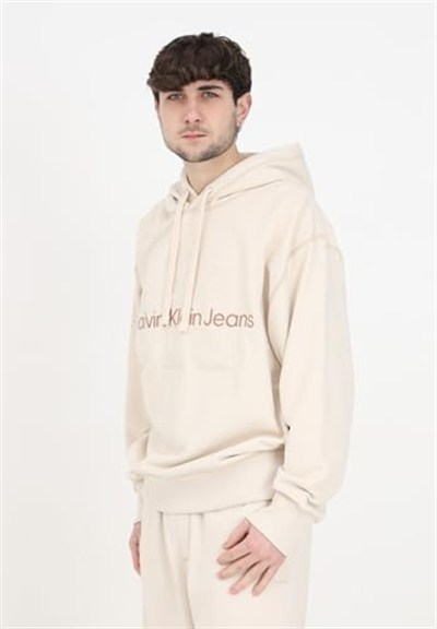 Calvin Klein Wash Monologo Hoodie Sweatshirt Erkek