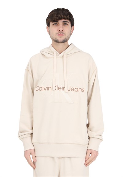 Calvin Klein Wash Monologo Hoodie Sweatshirt Erkek