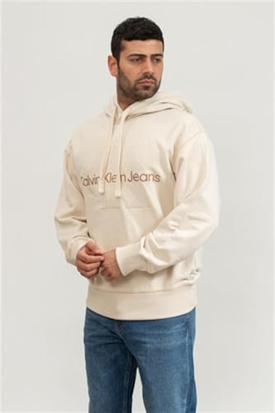Calvin Klein Wash Monologo Hoodie Sweatshirt Erkek
