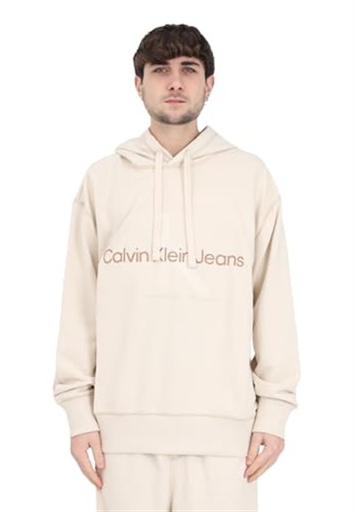 Calvin Klein Wash Monologo Hoodie Sweatshirt Erkek