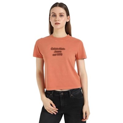 Calvin Klein WASHED PUFF PRINT BABY TEE Tişört Kadın