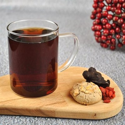 Cam Borosılıkat Büyük Çay Fincanı Kupa Kulplu Kahve Çay Bardağı-1 Adet 420 Cc