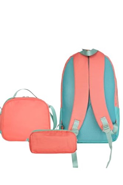 Cambridge Polo Club Be Happy Çift Ana Bölmeli Unisex Çocuk İlkokul Çanta Set, Tek Ebat, CPO4125, PUDRA, üniseks-çocuk