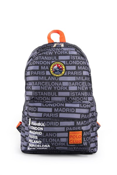 CAMBRIDGE POLO CLUBCPO4029 Unisex Yetişkin Sırt Çantası, Siyah, Standart