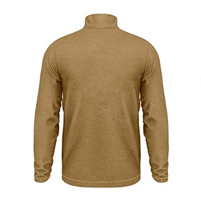 Camel Tam Fermuarlı Unisex Polar