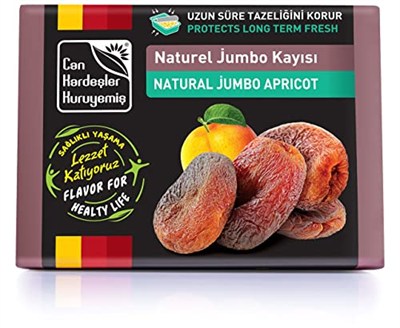 Can Kardeşler Kuruyemiş Naturel Jumbo Kayısı ( Gün Kurusu ) 350 g