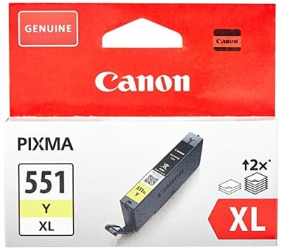 Canon CLI-551XL Y Yüksek Kapasiteli Orijinal Sarı Mürekkep Kartuşu 6446B001