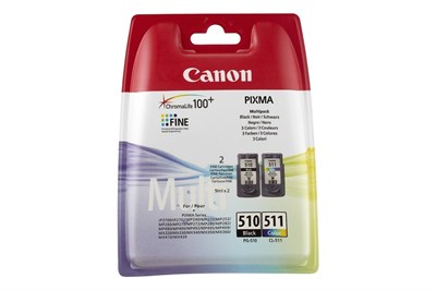Canon PG-510/CL-511 MULTIPACK Orijinal 2li Mürekkep Kartuşu Seti 2970B010