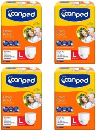 Canped-Emici Külot 4x30 120 Adet Large (ORJİNAL TURUNCU PAKET)