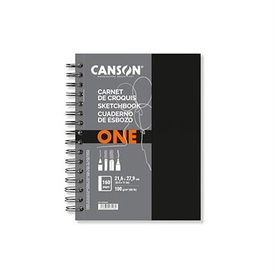 Canson Spp Canartbk One 80S 21,6X27,9 100G Spiralli Eskiz Defteri