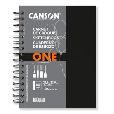 Canson Spp Canartbk One 80S 21,6X27,9 100G Spiralli Eskiz Defteri
