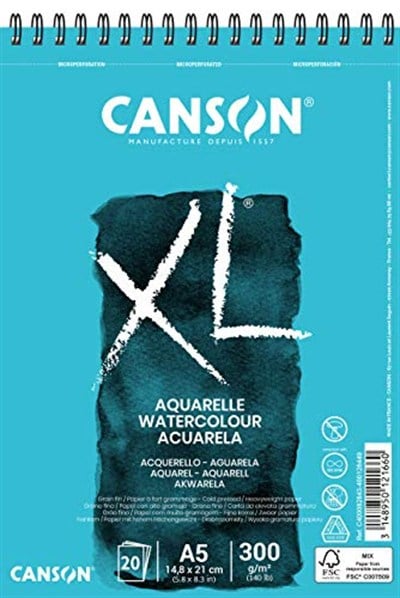 Canson Spp Canxl Aquarelle 20S A5 300G Suluboya Bloğu