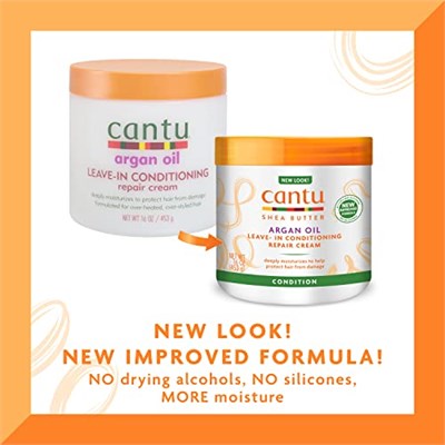 Cantu Argan Yağlı Durulanmayan Klima Onarım Kremi, 40 Ounce