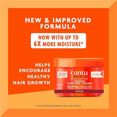 Cantu Shea Tereyağı Hindistan Cevizi Kıvırma Kremi, 12 Ons