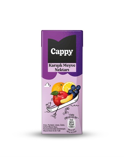 Cappy Karışık Meyve Nektarı Karton Kutu 27x200 ml