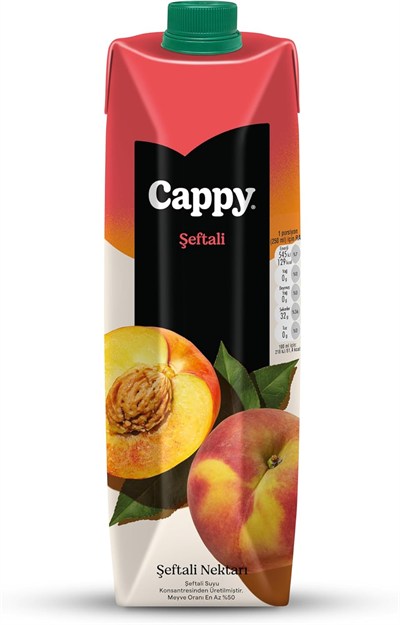 Cappy Şeftali Nektarı Karton Kutu 12x1 L