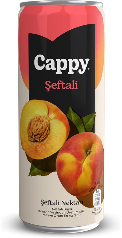 Cappy Şeftali Nektarı Kutu 12x330 ml