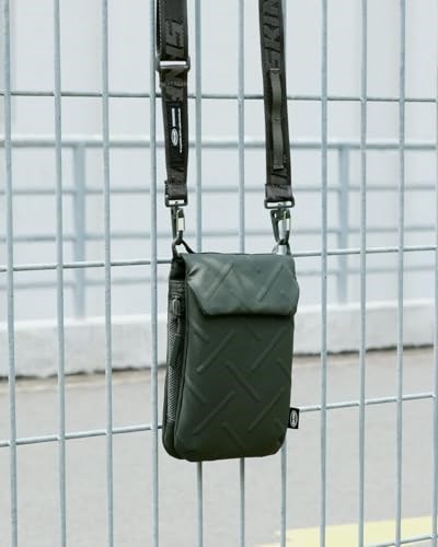 Çapraz Vücut Çantası Sling Pouch Juno Cross-Hatch Naylon Scout Boyun Askı Kayışlı Yeşil