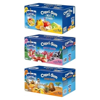 Capri-Sun Karma Set Meyve Suyu, 200 ml, 60 Adet, Multi-Vitamin, Mystic Dragon, Safari Fruits