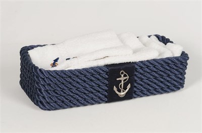 captainRa Marine Mini Havlu Sepeti (Dikdörtgen) | Lacivert