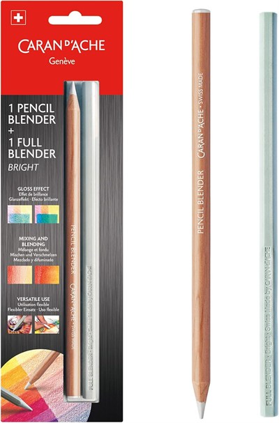Caran dAche Blender Kalem Full Blender Bright Ahşap Çerçeveli 2 Parçalı, 0902.301, Tek Boy, Çok Renkli, Çok Renkli