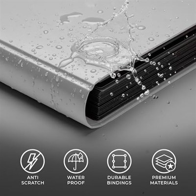 CardGuard Trading Card Pro-Folio, 9 Cepli Yan Yükleme Sayfaları, 360 Kart Tutar, Beyaz