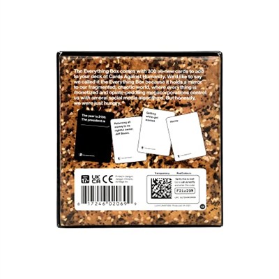 Cards Against Humanity BX5 Kart Oyunu, Siyah